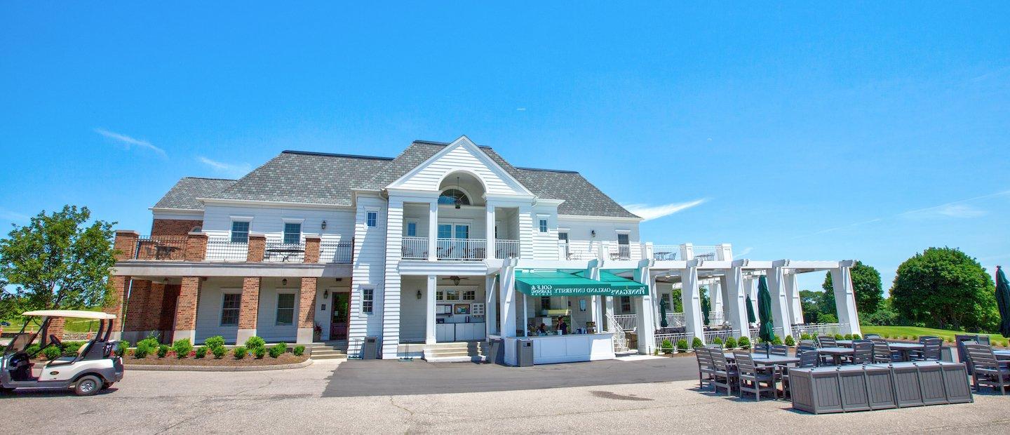 Oakland University's golf clubhouse